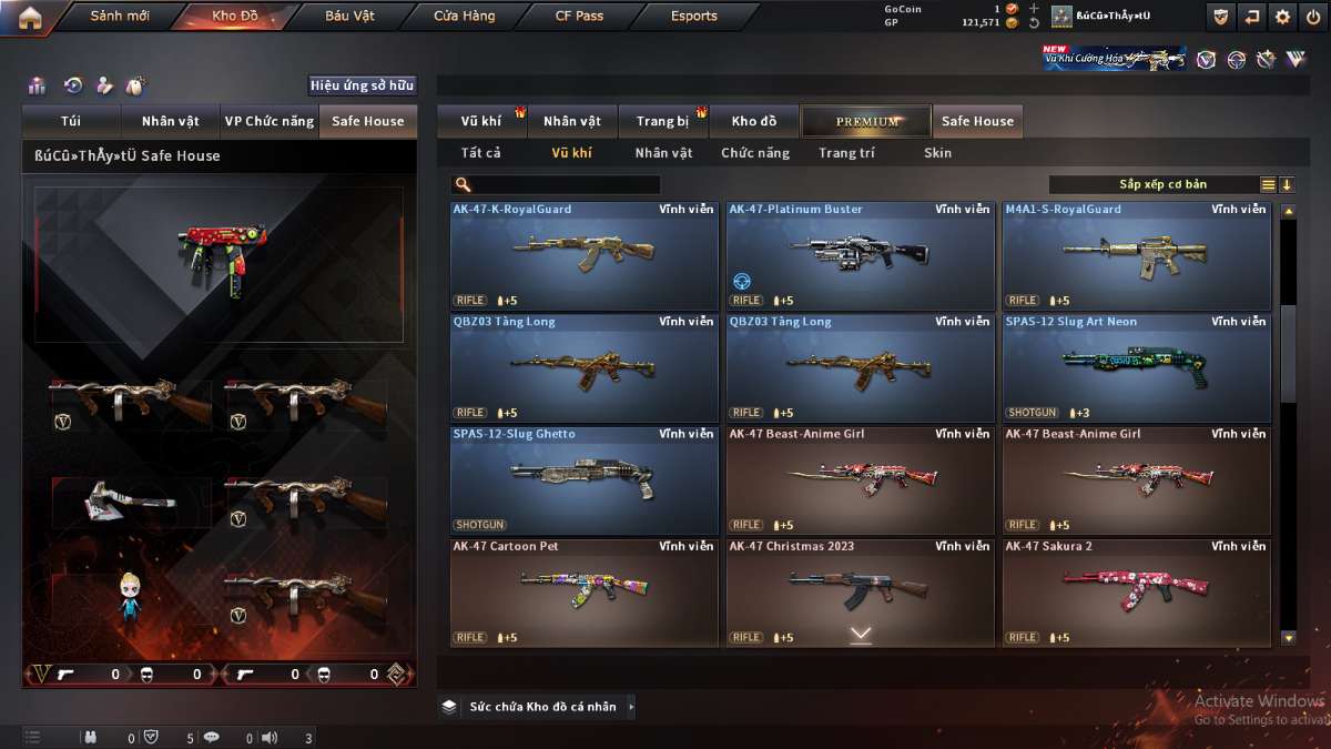 shop acc cf uy tin gia re